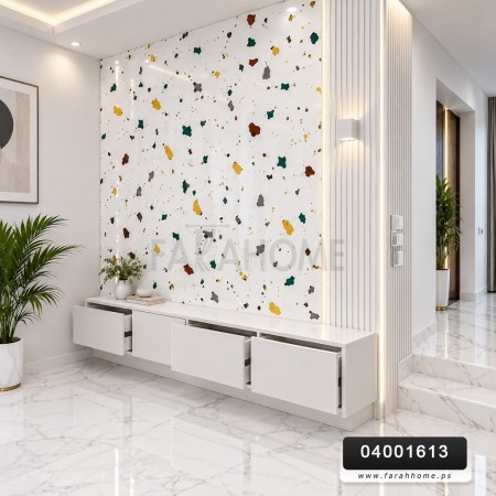 رول بديل رخام لاصق 120 * 300 سم فانيل وجه لاصق