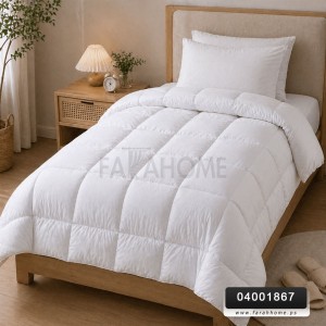 لحاف بوخ ابيض هوليفين مفرد مقاس 160 × 200 سم