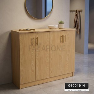 خزانه احذيه / تنظيم خشب بامبو 3 دفة 100 × 120 × 35 cm