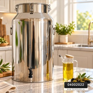 جلن /جرة زيت - حليب ستانليس 35 لتر مقاس  30 × 50 سم