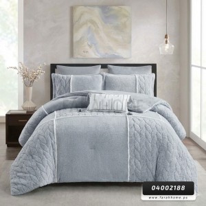 لحاف مجوز شتوي لاين 7 قطع محفر ليزر مربعات Line