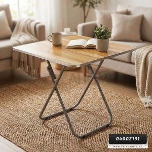 طاولة خشب مربعة ارجل معدن قابلة للفتح 80×80 طاولة خشب مربعة ارجل معدن قابلة للفتح 80×80