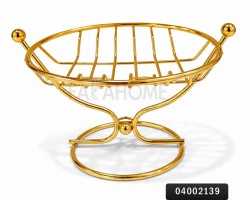 حمالة صابون معدنية لون ذهبي حمالة صابون معدنية لون ذهبي