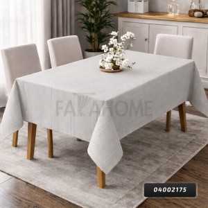 شرشف طاولة كتان مقاس 160×220 سم