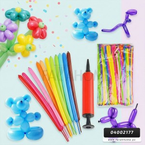 كرت بلالين / بلونه طويل مع منفاخ يدوي BALLOONS