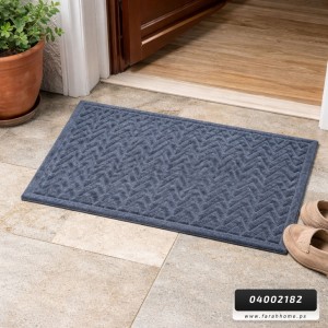 دعسة مدخل بيت جلد مخمل ارضية لاصقة كوردروي زكزاك شكل مستطيل  مقاس 75×45 سم