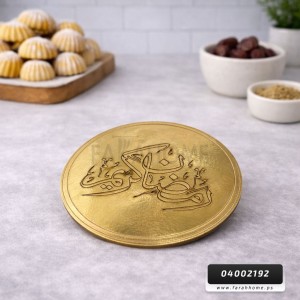 كوستر - استكانة شاي 2 ملم mdf رمضاني مدور 13 سم