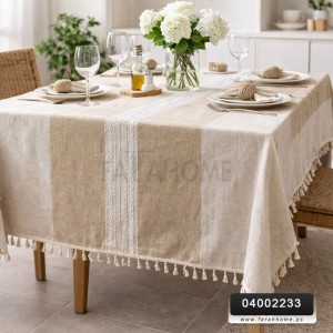 شرشف طاولة سفره صنارة خيش 140 × 180 سم