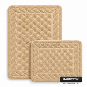 طقم دعسات حمام قطن نافر قطعتين 40×60 + 60×100 سم