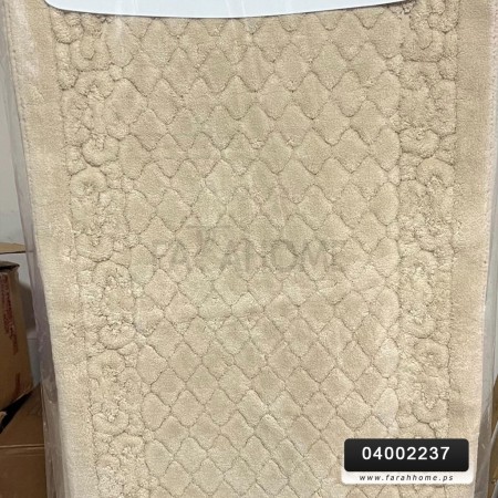 طقم دعسات حمام قطن نافر قطعتين 40×60 + 60×100 سم
