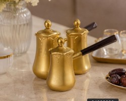 طقم بكارج - غلايات ذهبي / فضي 3 احجام