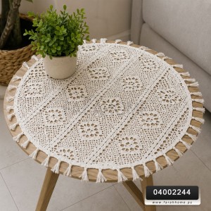 شرشف كورنر مدور   60 سم صنارة مكرميه 