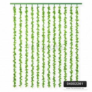 قاطع باب ستارة خرز ورق شجر اخضر 90 * 180