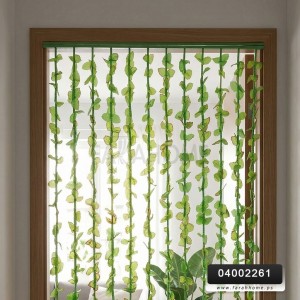 قاطع باب ستارة خرز ورق شجر اخضر 90 * 180