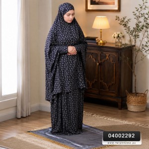 طقم اوعي صلاة معرق لايكرا مع كم 