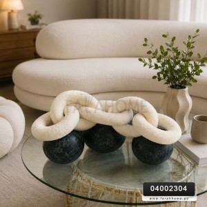 وسادة ديكور شكل جنزير فرو مجدل / جنزير مجدول وسادة ديكور شكل جنزير فرو مجدل / جنزير مجدول