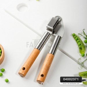مكبس ثوم كبس بايدي خشبية ترند توب شيف