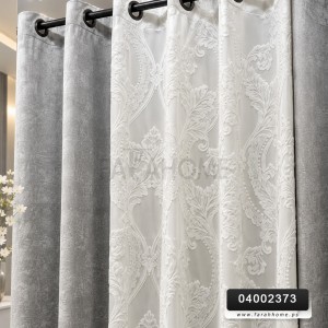 ستائر 3 قطع نسرين سكني فاتح tidy