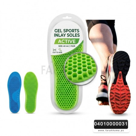 ضبان سيليكون سلكون فوم طبي طبيعي كامل 35-41 GEL SPORTS INLAY SOLES