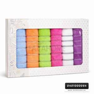 طقم بشاكير ثقيل 12 قطعة تغليف كرتونة