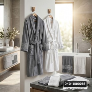طقم/6 قطع روب حمام مطرزMY ROSENT