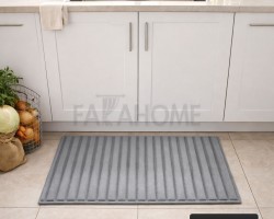 دعسة جلد كوردروي محزز ثقيل مقلم  50 × 80 سم
