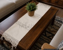 بيرو/رنر طاولة مكرمي مقاس 40×180 سم