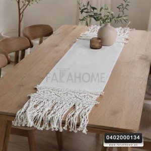 شرشف طاولة بيرو / رنر / وسط / سفرة مكرمي مقاس 40×180 سم شرشف طاولة بيرو / رنر / وسط / سفرة مكرمي مقاس 40×180 سم