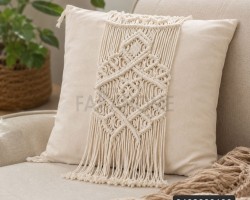 وجه قرنه خيطان صناره مكرمي مقاس 45 × 45 سم