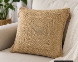 قرنة صناره قش هندي يدوي مع حشوة 45×45 سم قرنة صناره قش هندي يدوي مع حشوة 45×45 سم