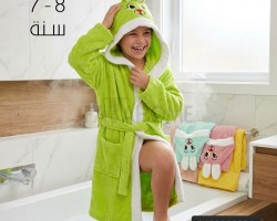 روب حمام اطفال ارنب عمر 7-8 صناعة تركية