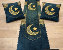 رنر - بيرو - غطاء طاولة وسط رمضاني مطبوع مع وجهين قرن 45 × 45 سم رنر - بيرو - غطاء طاولة وسط رمضاني مطبوع مع وجهين قرن 45 × 45 سم