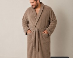برنص روب حمام كوزي قطن 100% حجم XL