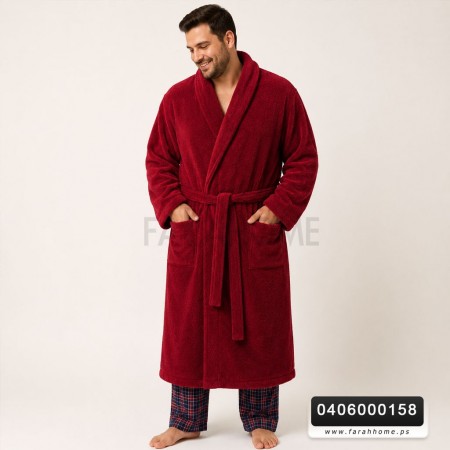 برنص روب حمام كوزي قطن 100%  حجم L