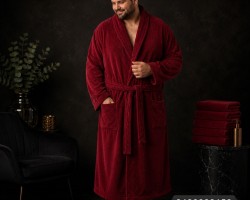 برنص روب حمام كوزي قطن 100%  حجم L