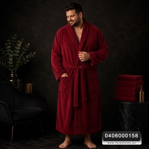برنص روب حمام كوزي قطن 100%  حجم L