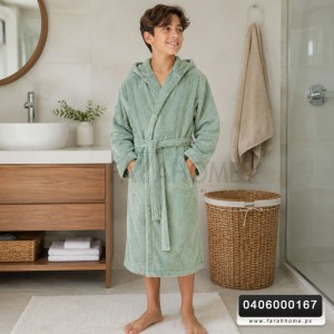 برنص روب حمام اطفال 10 - 14 سنة قطن 100%
