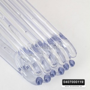 طقم علاقات ملابس كريستال شفاف 6 قطع
