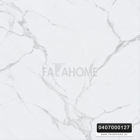 بديل رخام PVC لاصق ذاتي مقاس 60 × 60 سم سمك 3 ملم - اسود ماربل