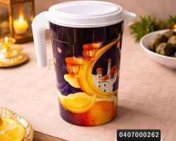 شاف بلاستيك مع غطاء ملون  حجم 1.2 لتر