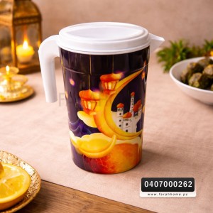 شاف بلاستيك مع غطاء ملون  حجم 1.2 لتر