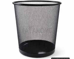 سلة مهملات معدن مشبك حجم كبير