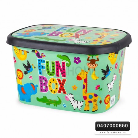 صندوق العاب بلاستيك ديكور 50 لتر كبير جدا حيف عالي