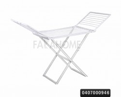 منشر غسيل بلاستيك ابيض طبقة واحدة