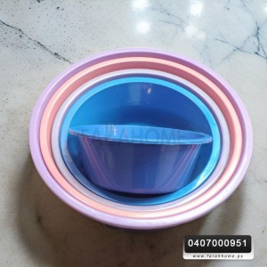 طقم جاطات بلاستيك 5 قطع سادة ملون merway
