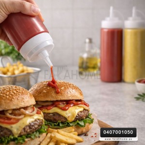 علبة زيت / كاتشب / سيروب بلاستيك 500 ML صحي حجم صغير