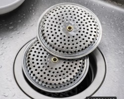 طقم مصافي حوض مطبخ ستانلس ستيل مجوز