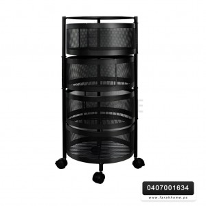 سله خضار 4 طبقه مدور حديد اسود معدن سله خضار 4 طبقه مدور حديد اسود معدن