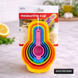 كرت طقم معالق معيار طعام بلاستيك ملون