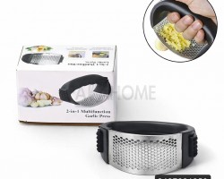 هراسة ثوم ستانلس مع مقبض بلاستيك